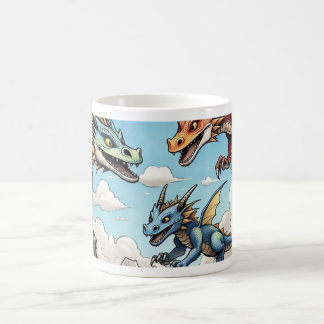 Taza De Café Caneca personalizada com desenho de dragões