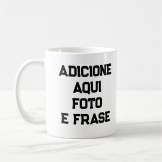 Taza De Café Caneca Personalizada: Foto e Frases de Porcelana 