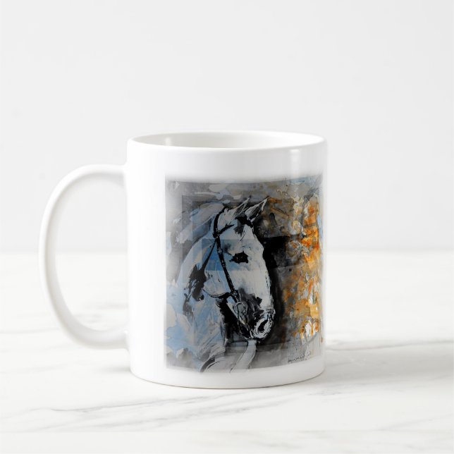 Taza De Café Caneca Pintura de Cavalo (Izquierda)