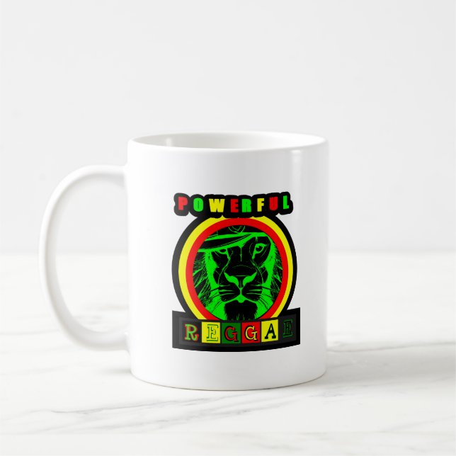 Taza De Café Caneca Powerful Reggae (Izquierda)