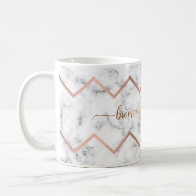 Taza De Café Caneca Profissão Biomedicina Estética (Izquierda)