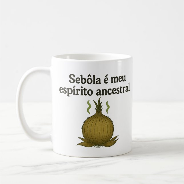 Taza De Café Caneca Sebôla – Espírito Ancestral de Aroma Duvido (Izquierda)