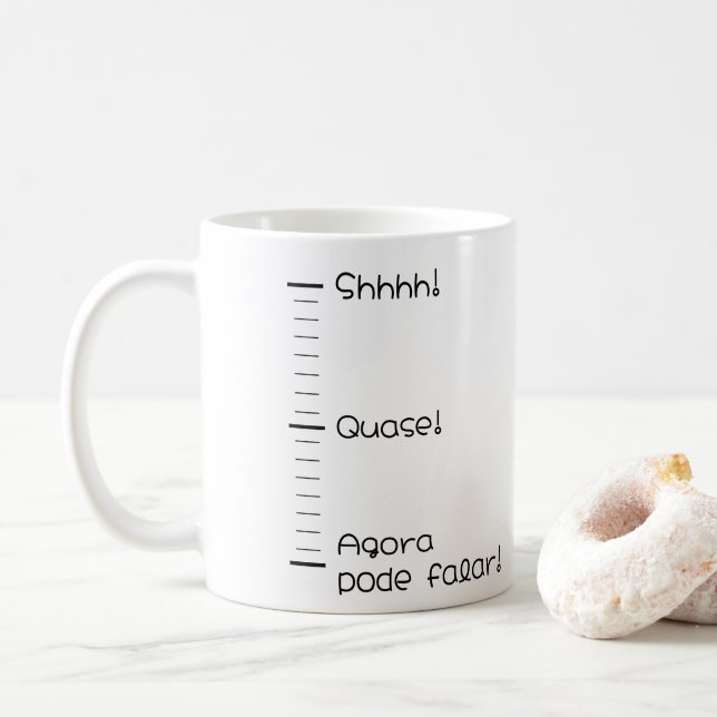 Taza De Café Caneca Shhhh! (Con donut)