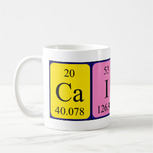 Taza De Café Canelina nombre de tabla periódica mug