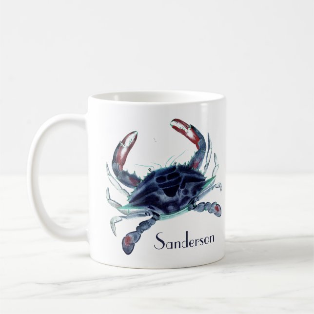 Taza De Café Cangrejo azul marino (Izquierda)