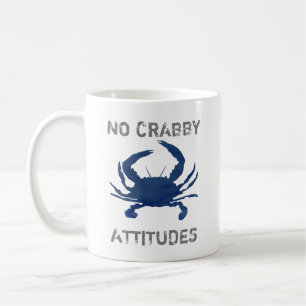 Taza De Café Cangrejo azul sin actitudes de cangrejo