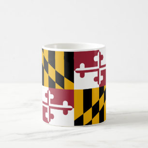 Taza De Café Cangrejo con bandera de Maryland