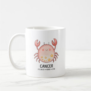 Taza De Café Cangrejo con estrellas de cáncer