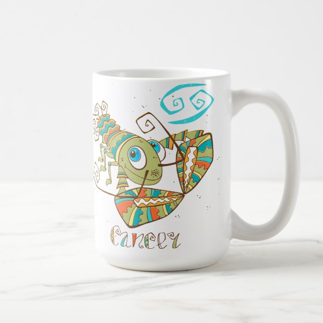 Taza De Café Cangrejo de Cáncer Cutáneo (Derecha)