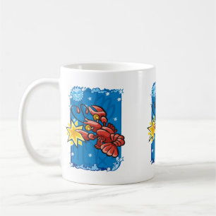 Taza De Café Cangrejo de cáncer en el cielo nocturno