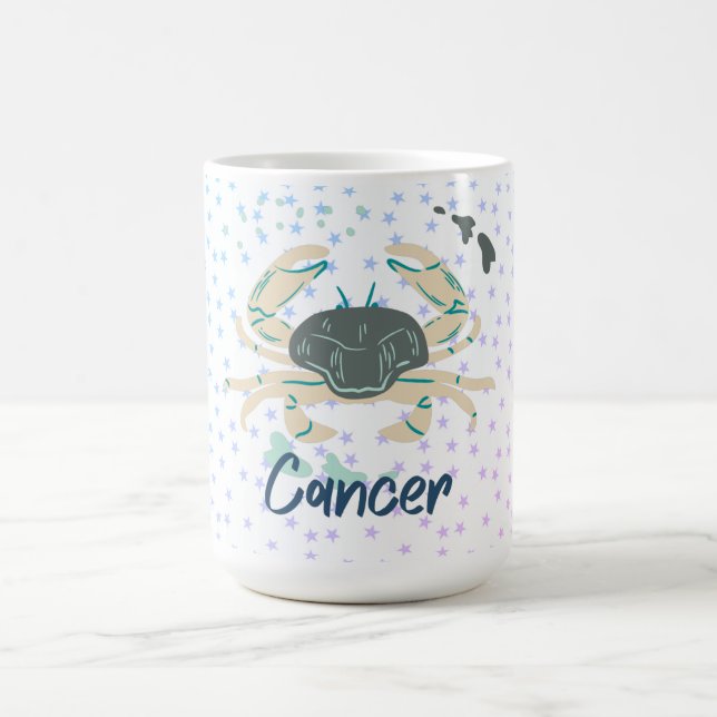 Taza De Café Cangrejo de cáncer moderno Zodiac (Centro)