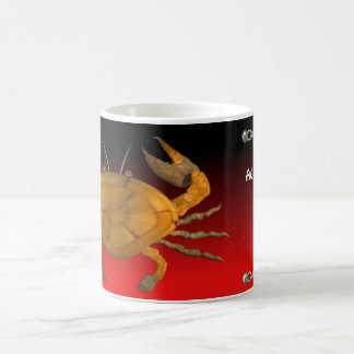 Taza De Café Cangrejo de madera personalizado del cáncer por