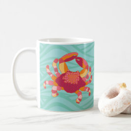 Taza De Café Cangrejo de Marcado Tribal