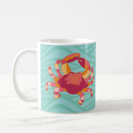 Taza De Café Cangrejo de Marcado Tribal