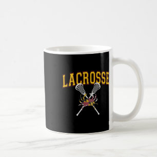 Taza De Café Cangrejo de Maryland Lacrosse cruza pegamento lax 