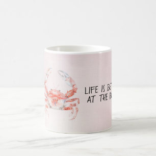 Taza De Café Cangrejo de Océano Rojo Rubor