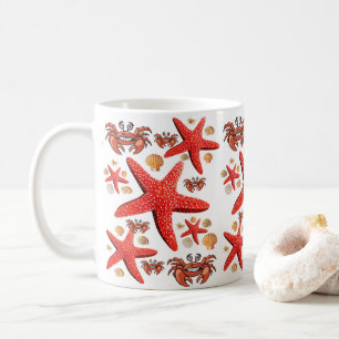 Taza De Café Cangrejo, estepa blanca