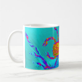 Taza De Café Cangrejo Guay Turquoise Sea Animal