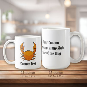 Taza De Café Cangrejo naranja