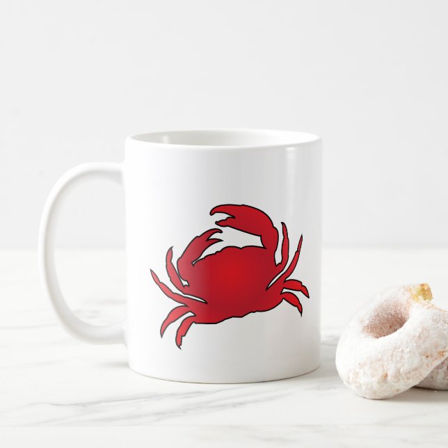 Taza De Café Cangrejo Rojo (Con donut)