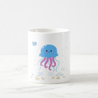 Taza De Café Cangrejos azules con tentáculos rosas Café Mug
