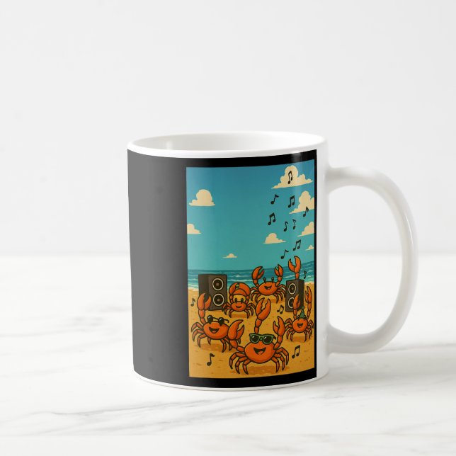 Taza De Café Cangrejos bailando (Derecha)