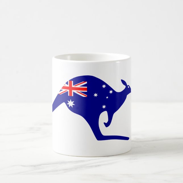 Taza De Café Canguro de bandera de Australia (Centro)
