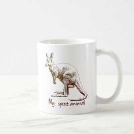Taza De Café Canguro Mi animal espiritual