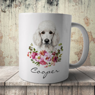 Taza De Café Caniche al acuarela