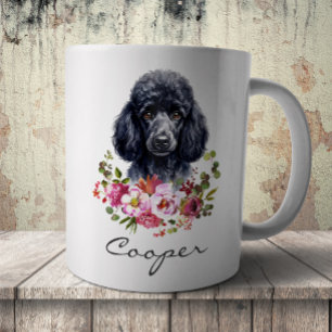 Taza De Café Caniche al acuarela