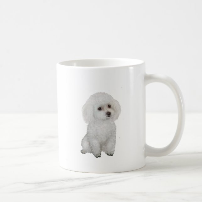 Taza De Café Caniche - blanco 1 (Derecha)