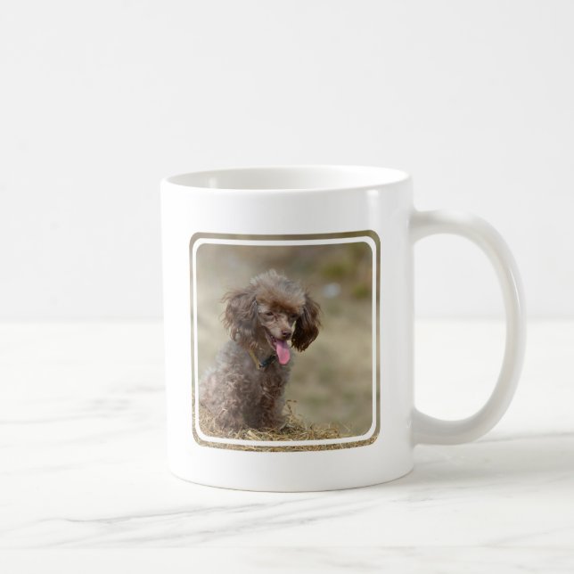 Taza De Café Caniche de juguete de Brown (Derecha)