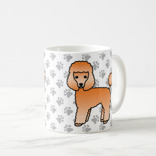 Taza De Café Caniche Toy Albaricoque Perro De Dibujos Animados