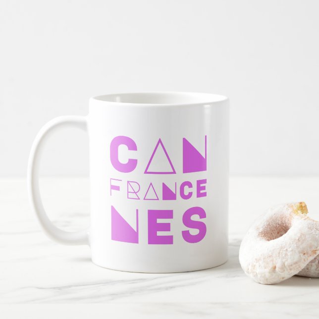 TAZA DE CAFÉ CANNES-FRANCIA (Con donut)