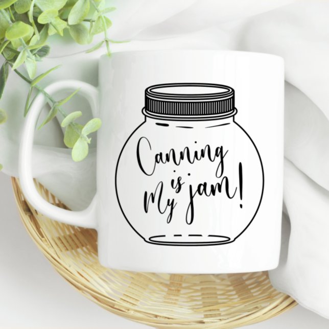 Taza De Café Canning es mi temporada de Jam Jar Canning (Subido por el creador)