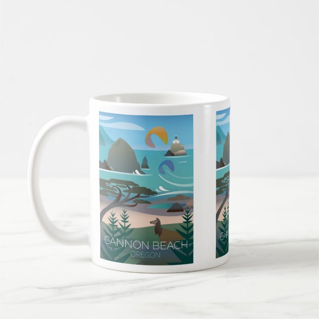 Taza De Café Cannon Beach Mug (Izquierda)