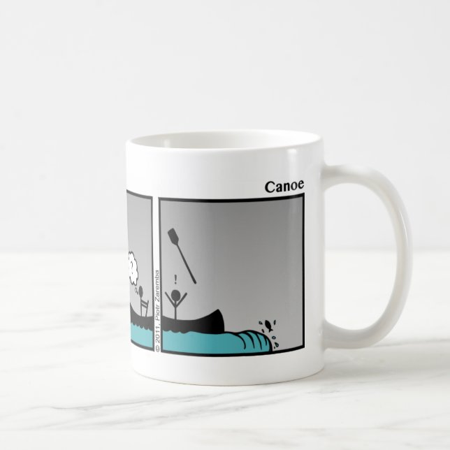 Taza De Café Canoe Stickman Mug - 037 (Derecha)