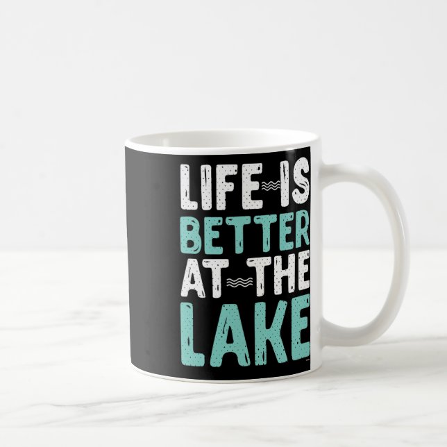 Taza De Café Canoeing Rafting Life Is Better At The Lake Nature (Derecha)