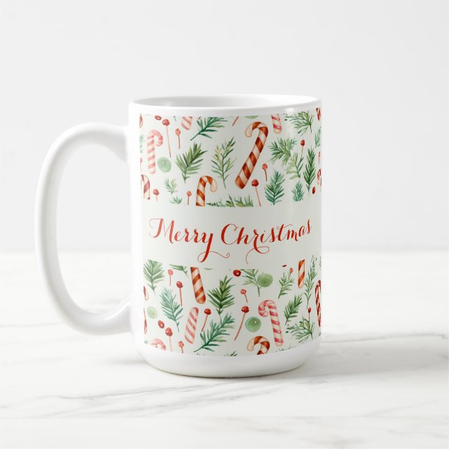 Taza De Café Cañones dulces y dulces navidad (Izquierda)