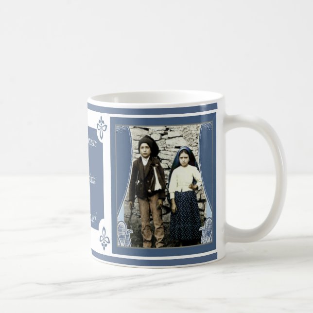 Taza De Café Canonización de los santos Francisco y Jacinta Mar (Derecha)