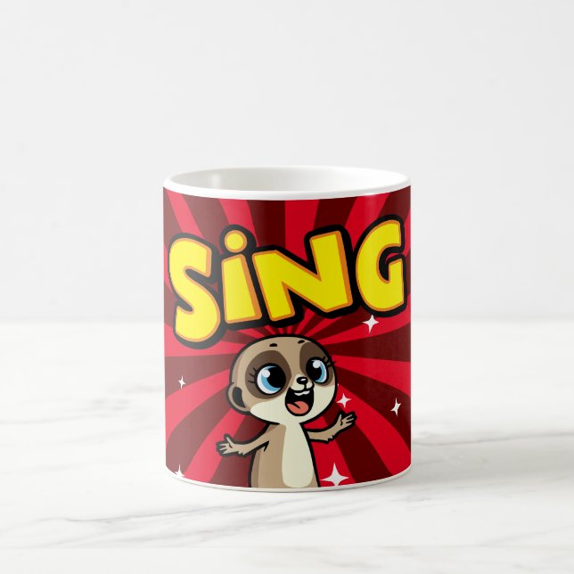 Taza De Café Cantando Meerkat (Centro)