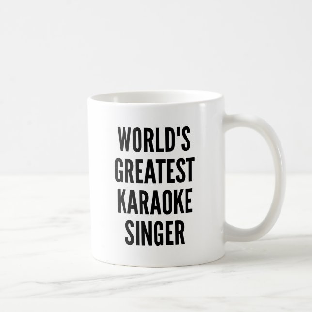 Taza De Café Cantante de Karaoke más grande del mundo (Derecha)