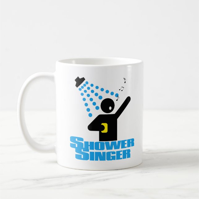 Taza De Café Cantante de la ducha (Izquierda)