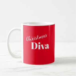 Taza De Café Cantante de Ópera Diva de Navidad Música Temática