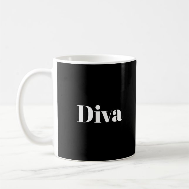 Taza De Café Cantante de Ópera Diva Música Artista Tema Musical (Izquierda)