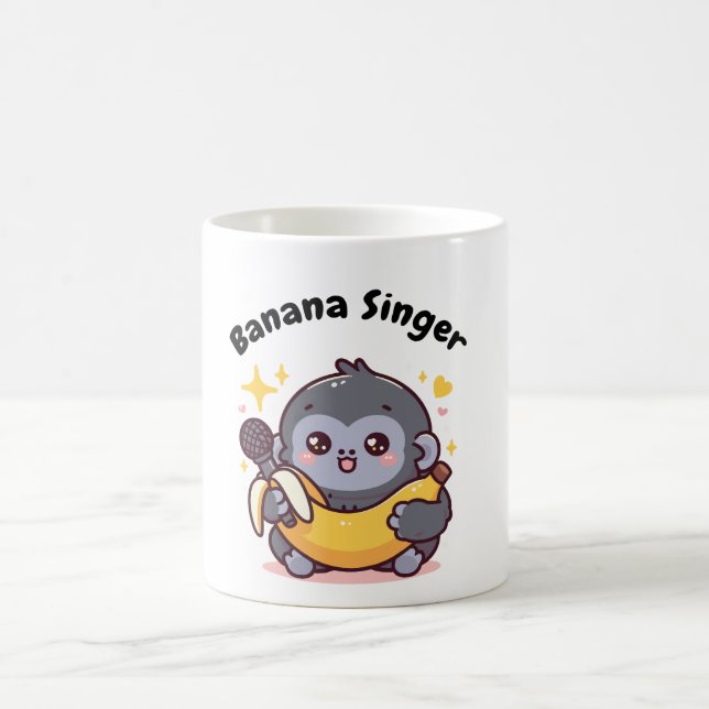 Taza De Café Cantante de plátano (Centro)