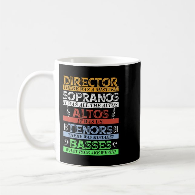 Taza De Café Cantante del coro musical (Izquierda)