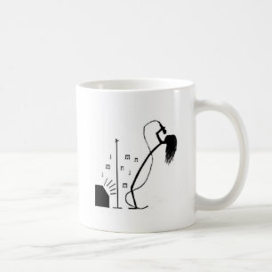 Taza De Café Cantante del palillo