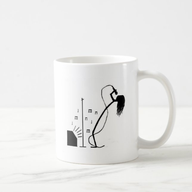 Taza De Café Cantante del palillo (Derecha)