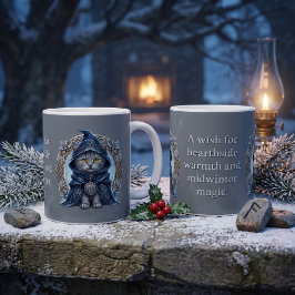 Taza De Café Cantante del Solsticio Invierno Folclore Celta Gat
